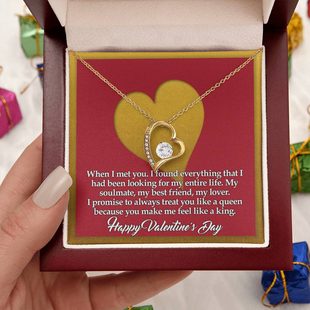 You Make Me Feel Like A King Forever Love Necklace
