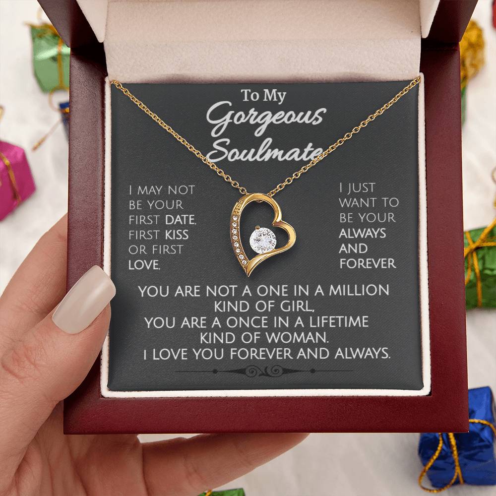 Stunning Necklace To My Gorgeous Soulmate 1 Forever Love Necklace
