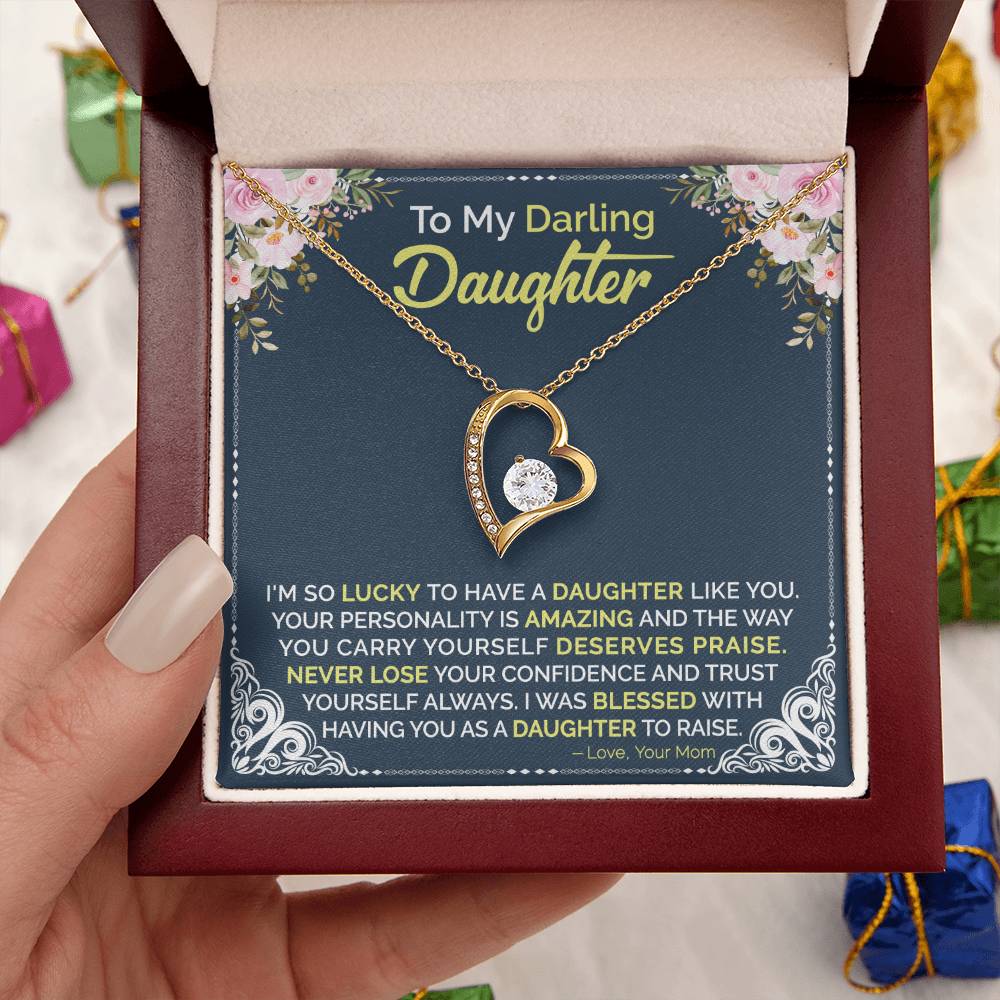 Mom To Daughter Forever Love Necklace