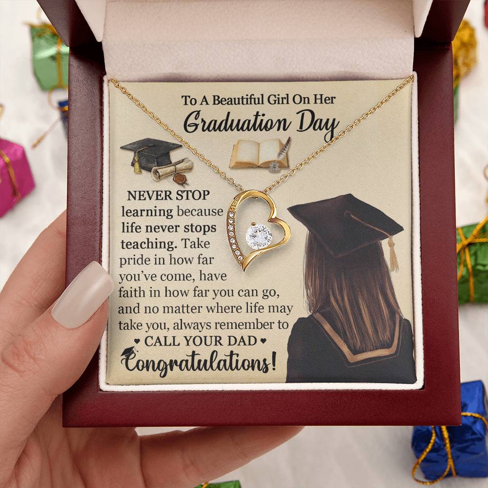 Graduation 2021 From Father - Forever Love Necklace™ Forever Love Necklace