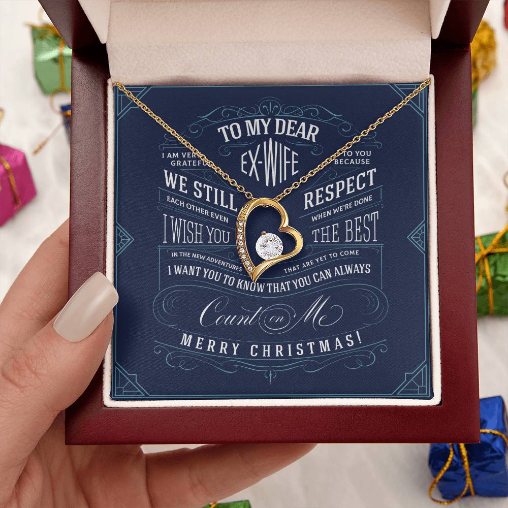 Ex Wife Christmas Gift Forever Love Necklace