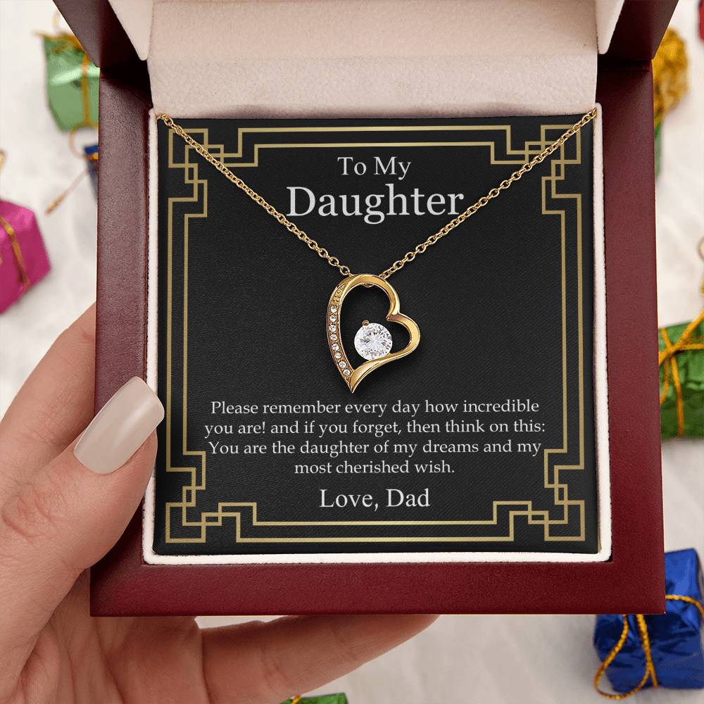 You Are My Most Cherished Wish Forever Love Necklace