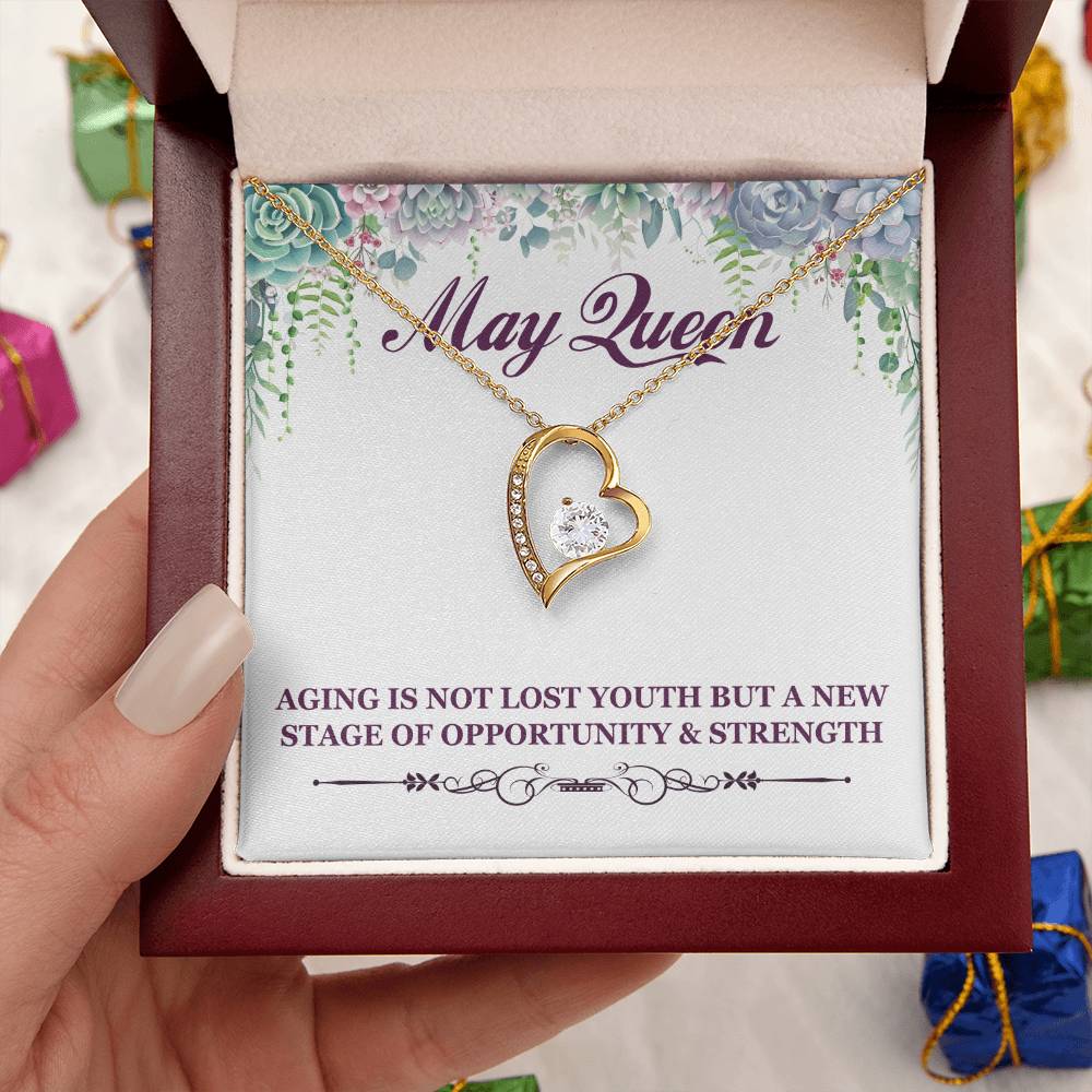 Born May Birthday Gift 2 Forever Love Necklace
