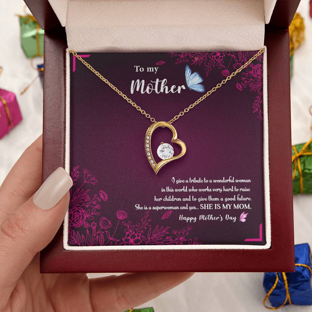 To My Mom 1 Forever Love Necklace