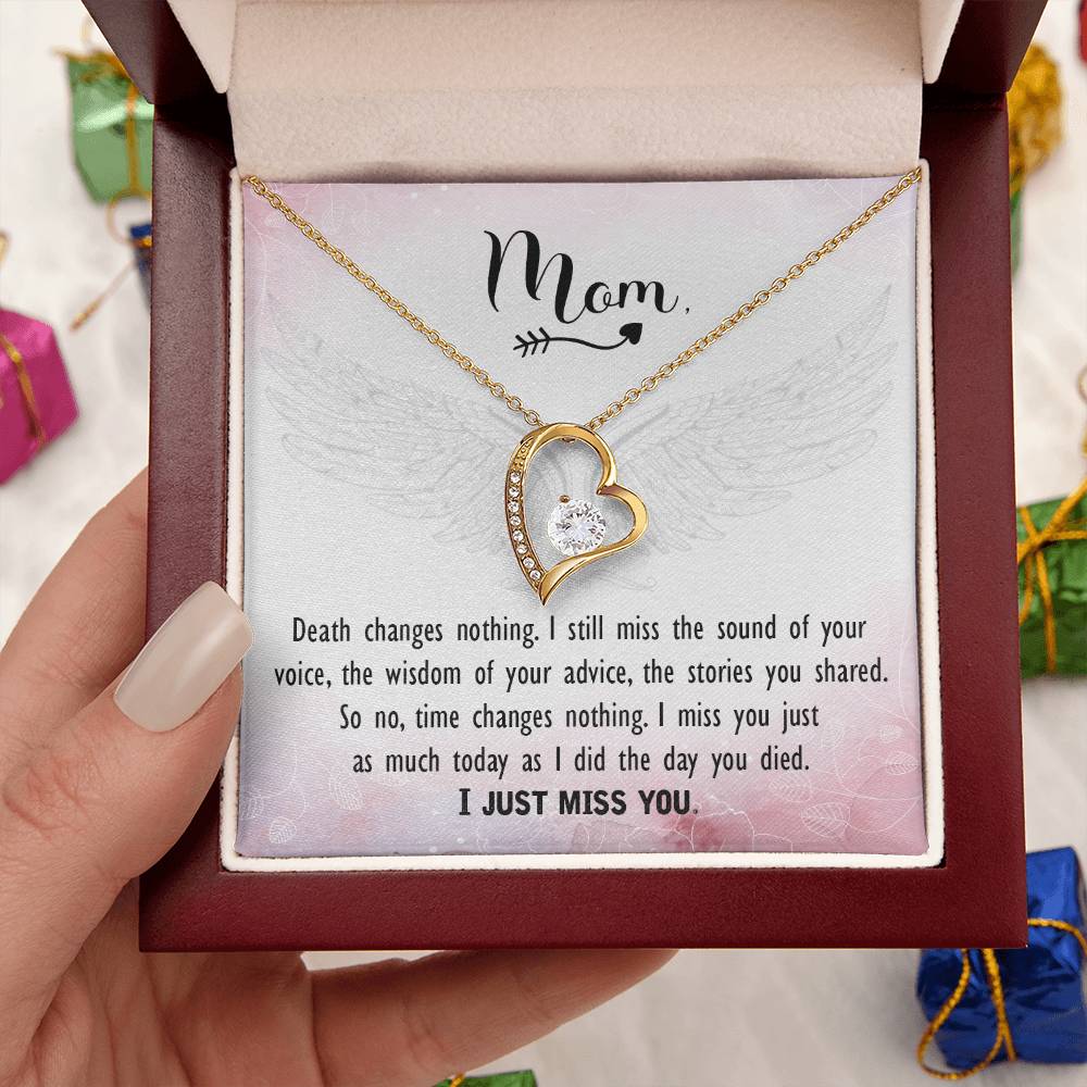 Mom - I Just Miss You - Forever Love Necklace Forever Love Necklace