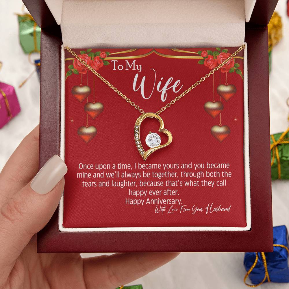 To My Wife We'll Always Be Together Forever Necklace 1 Forever Love Necklace