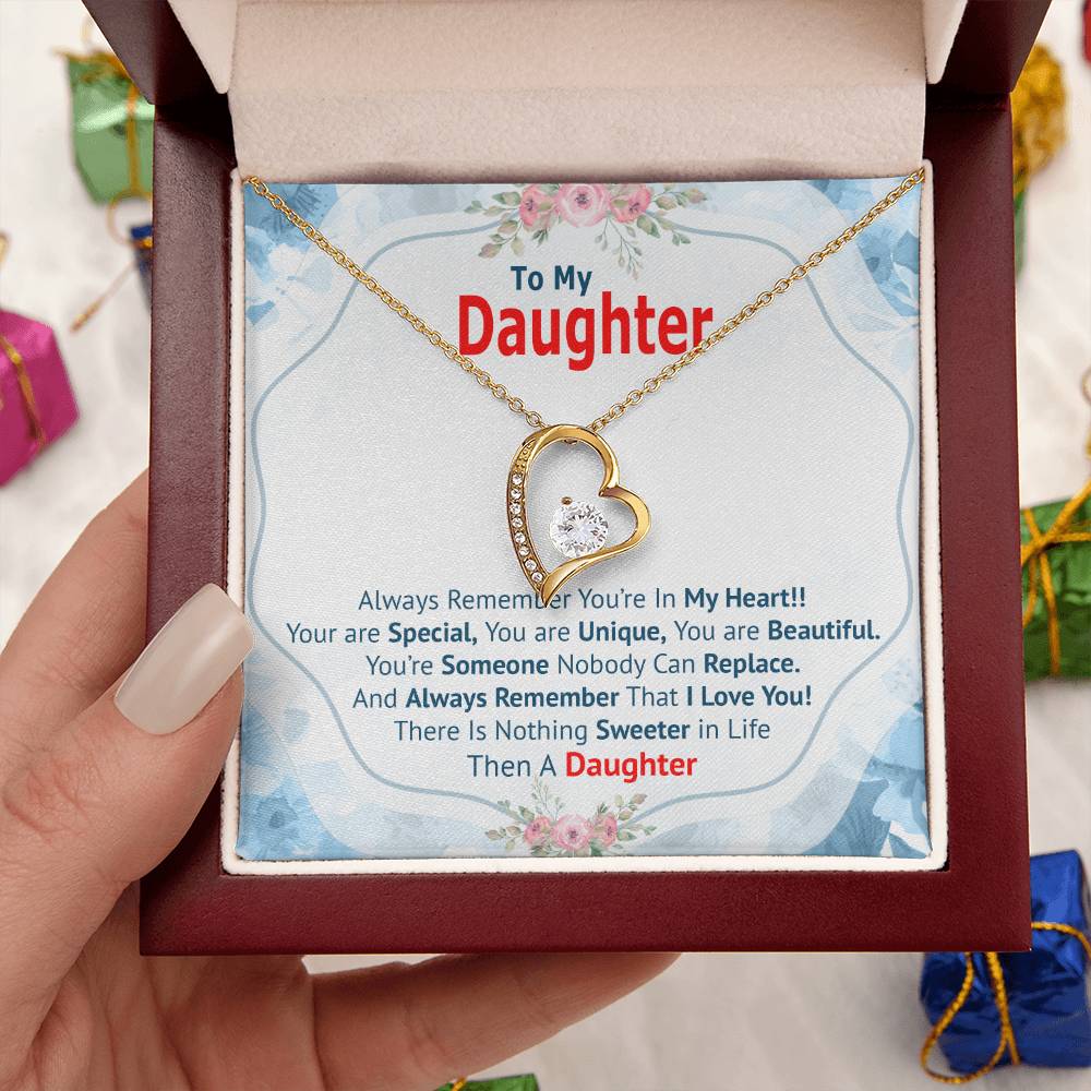 To My Daughter Moon And Back Necklace Meaningful Necklace For Daughter Sterling Silver Dad To Daughter Necklace Forever Love Necklace