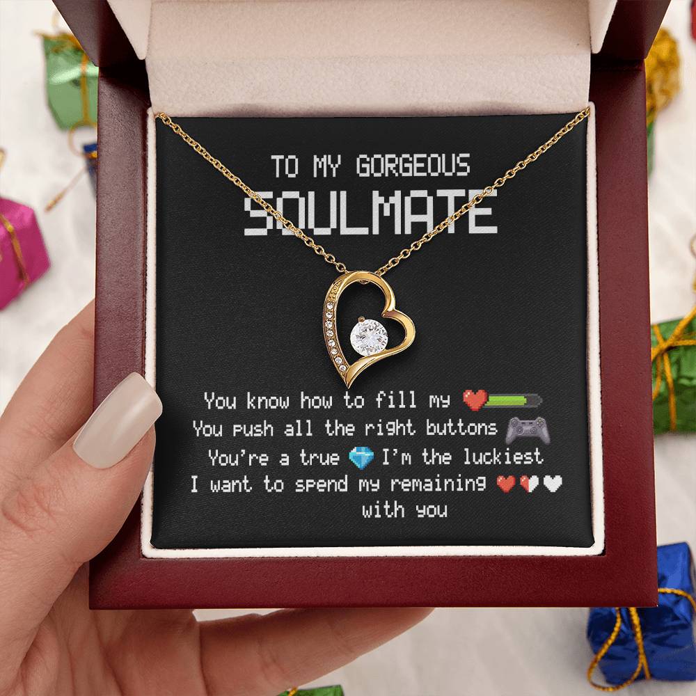 To My Gorgeous Soulmate Forever Love Necklace