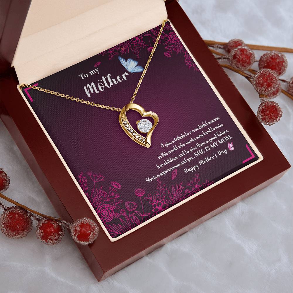 To My Mom 1 Forever Love Necklace