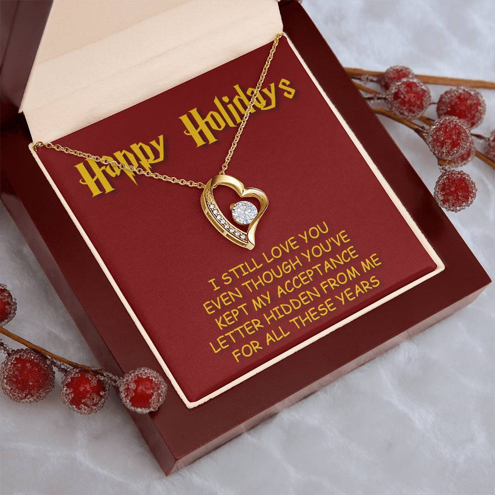 Happy Holidays Forever Love Necklace
