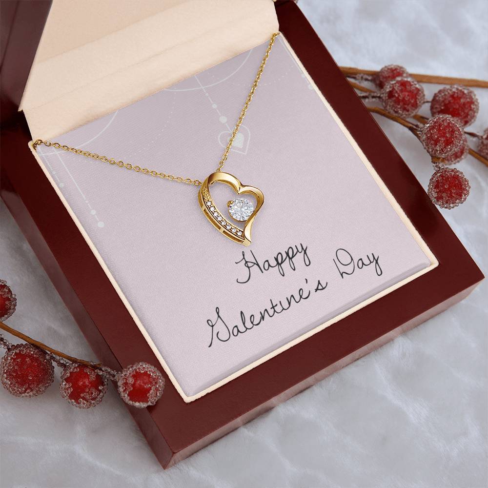 Happy Valentine's Day Necklace 2 Forever Love Necklace