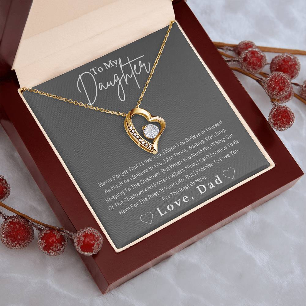 Dad To Daughter Forever Love Necklace Forever Love Necklace