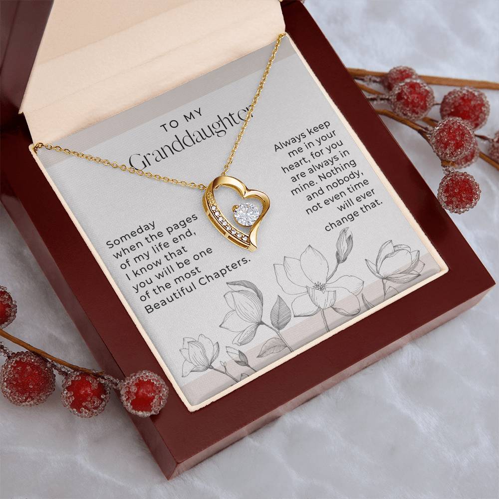 Love To My Granddaughter Gift For Granddaughter From Grandma Granddaughter Necklace Granddaughter Pendant Granddaughter Forever Love Necklace