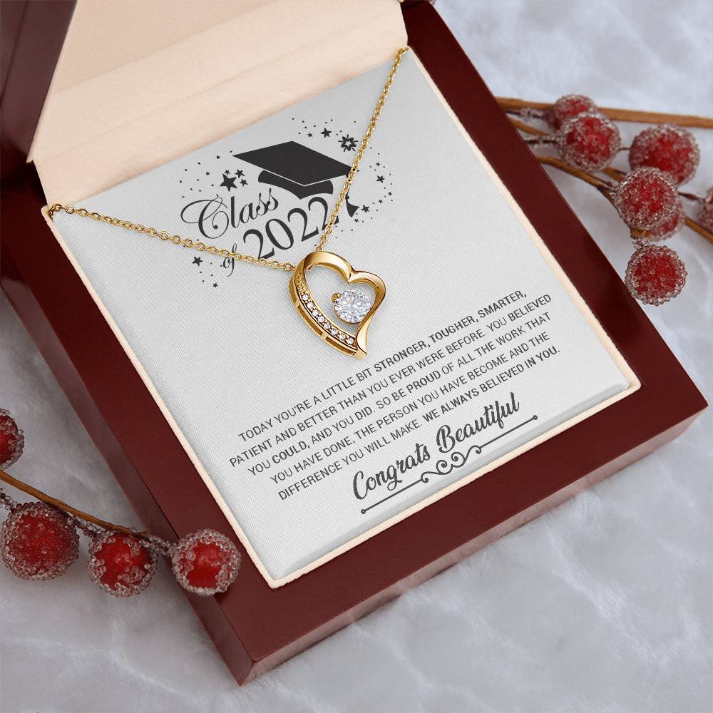 Goddaughter Graduation Class Of 2022 Keepsake Grad Gift Memento Family College Graduate Present Forever Love Necklace