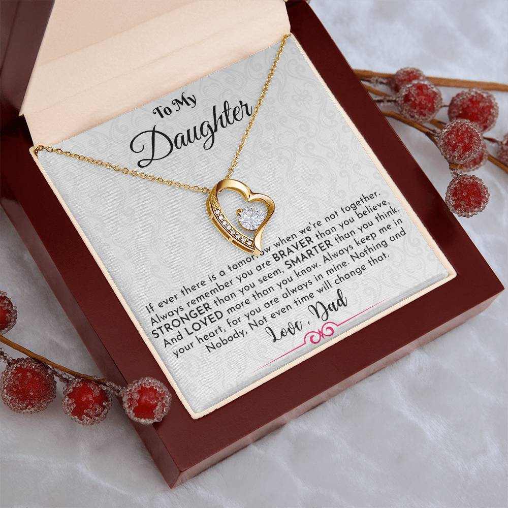 Gift For Daughter From Dad Daughter Father Necklace Daughter Gift From Dad To My Daughter Daughters Birthday Unique Grown Up Forever Love Necklace