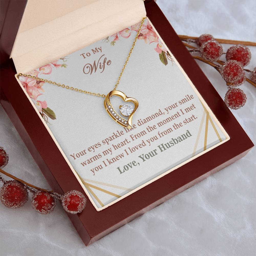 Special Gift For Wife From Husband 925 Sterling Silver Pendant 1 Forever Love Necklace