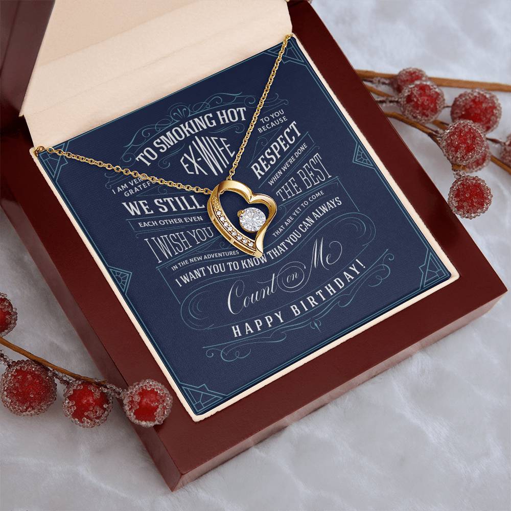 Ex Wife Birthday Gift Forever Love Necklace
