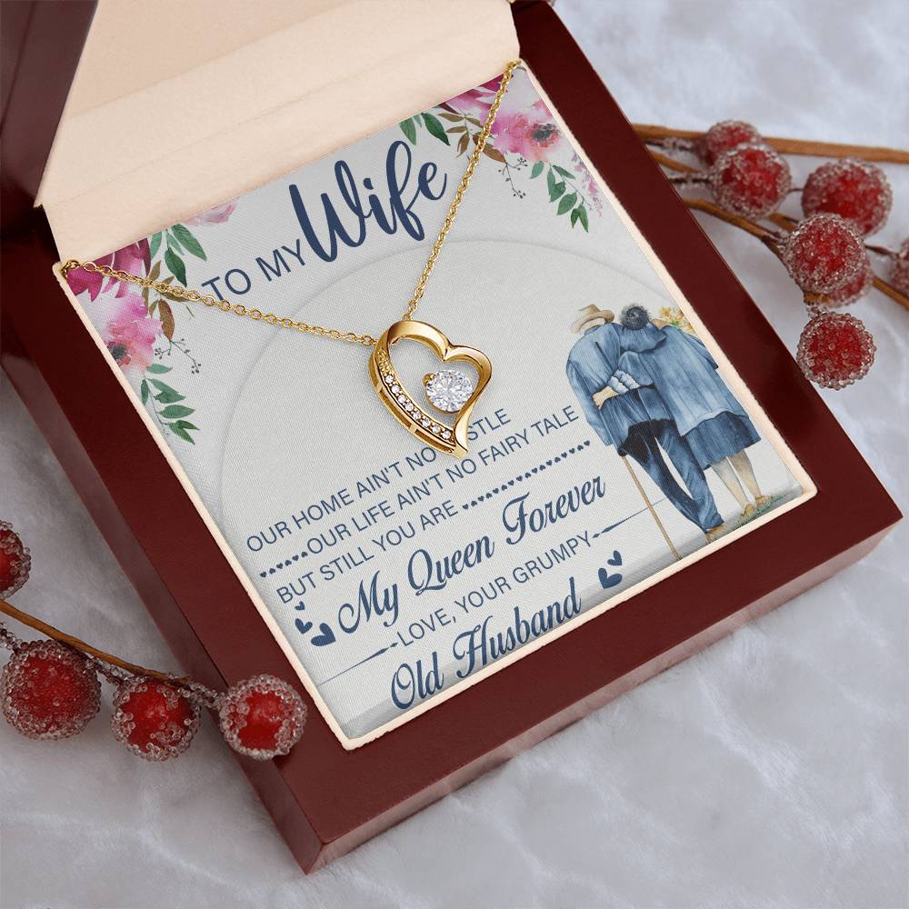 To My Beautiful Wife Necklace Anniversary Gift For Wife Birthday Gift For Wife Gift For Wife Necklace For Wife Gift For Wife Birthday Forever Love Necklace