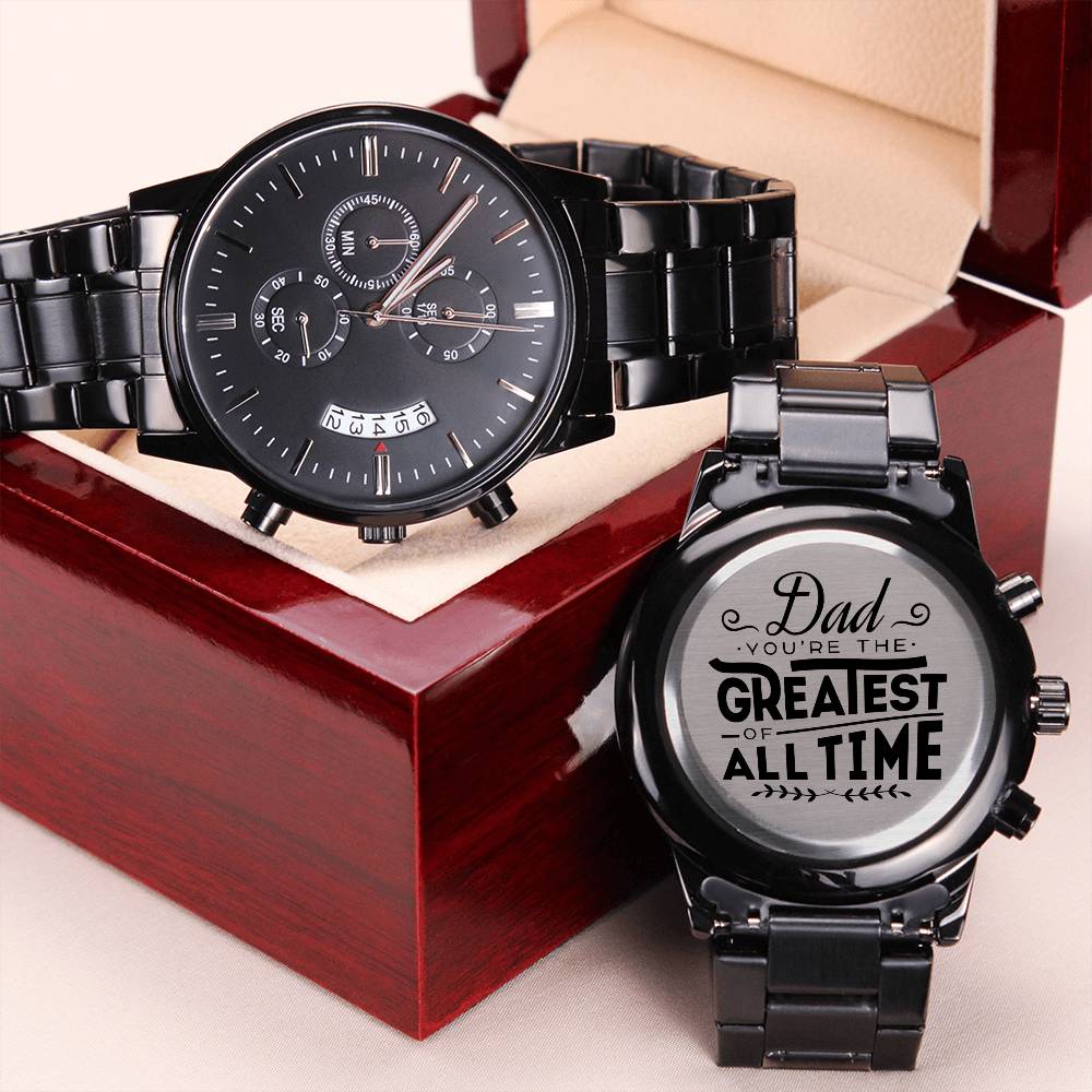 For Dad Goat Engraving Chronograph Watch