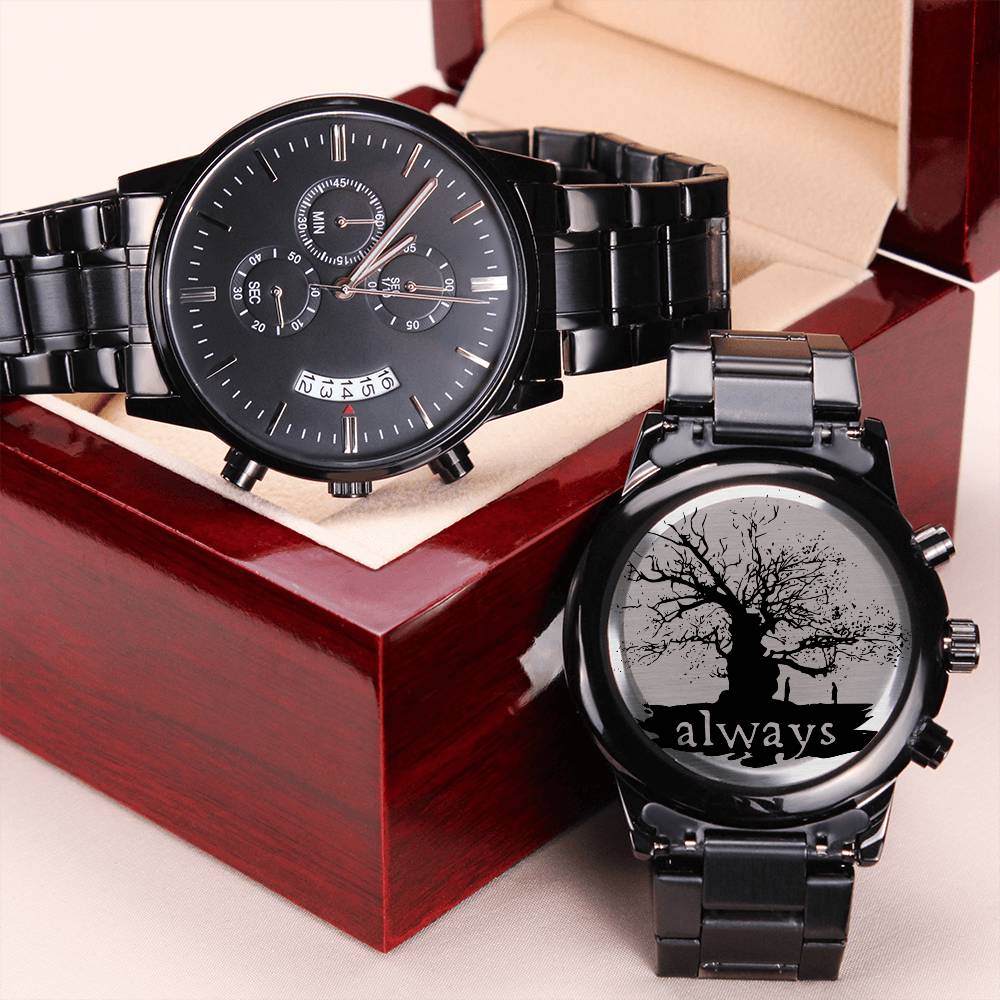 To Potterheads Friend Husband Boyfriend Motherdaughter Son. I Solemnly Swear That I'm Upto No Good. Harry Potter Lover. 1 Engraving Chronograph Watch
