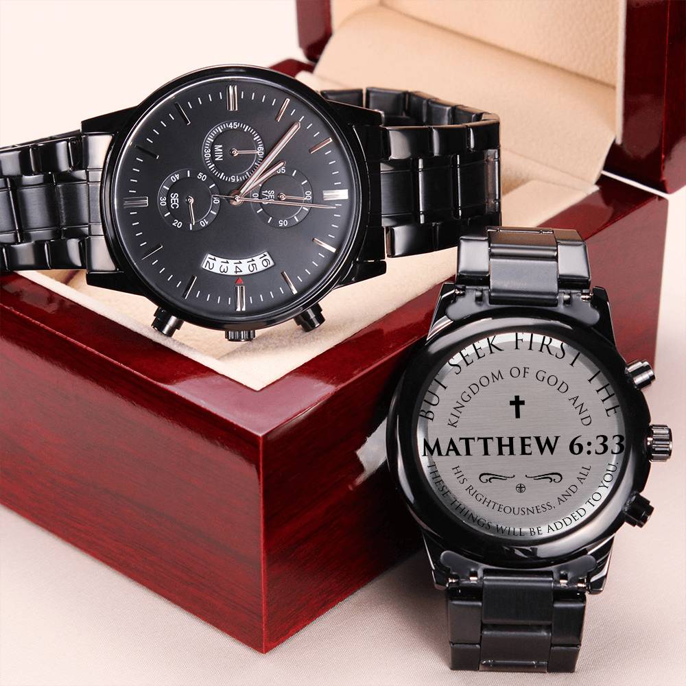 Matthew 633 Engraved Watch Engraving Chronograph Watch