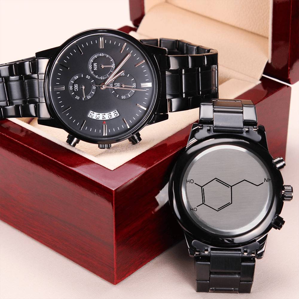 Dopamine Molecule Chronograph Watch Engraving Chronograph Watch