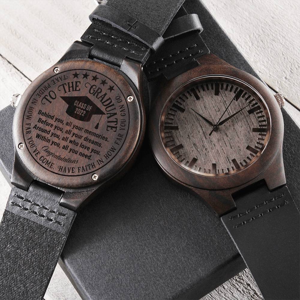 Graduation Gift For Him For Graduate Behind You All Your Memories Best Graduation Gift For Him C Engraved Wooden Watch