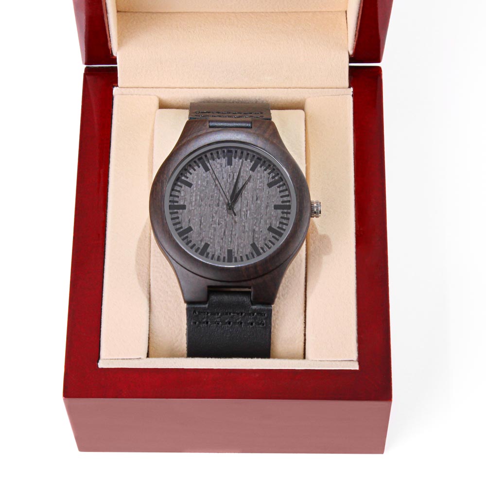 To My Son - Beautiful Chapters - Engraved Wooden Design Wooden Watch To My Son Watch Son Christmas Gift For My Son Gr Engraved Wooden Watch