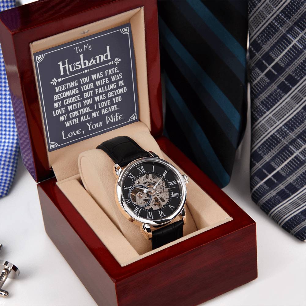 Anniversary Gift For Him Anniversary Watch For Husband Unique Romantic Gifts For Husband Meaningful Gifts For Husband Openwork Watch