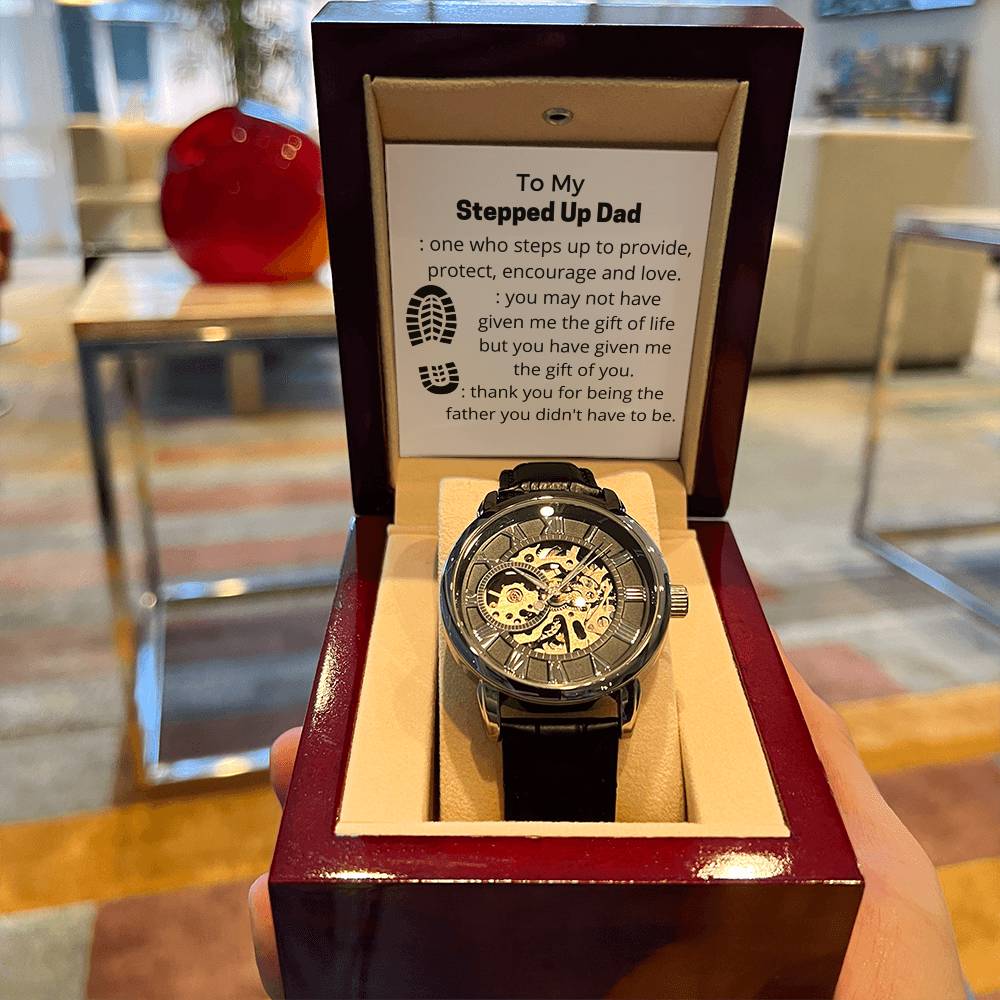 Stepped Up Dad 2 Openwork Watch
