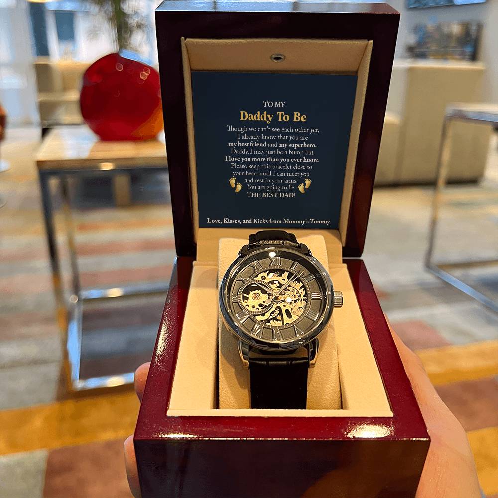 To My Daddy To Be - Openwork Watches