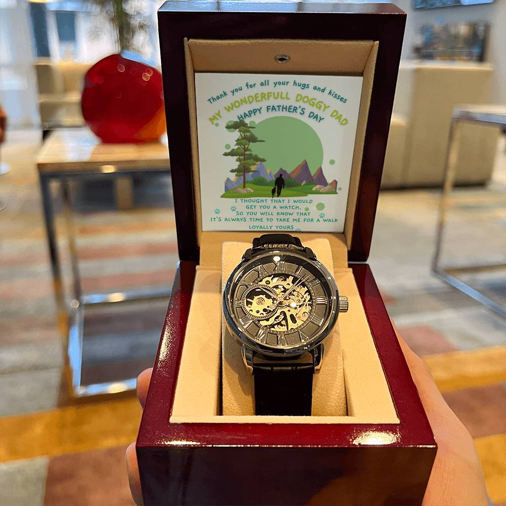 Doggy Dad Father's Day Special - Men's Openwork Watch