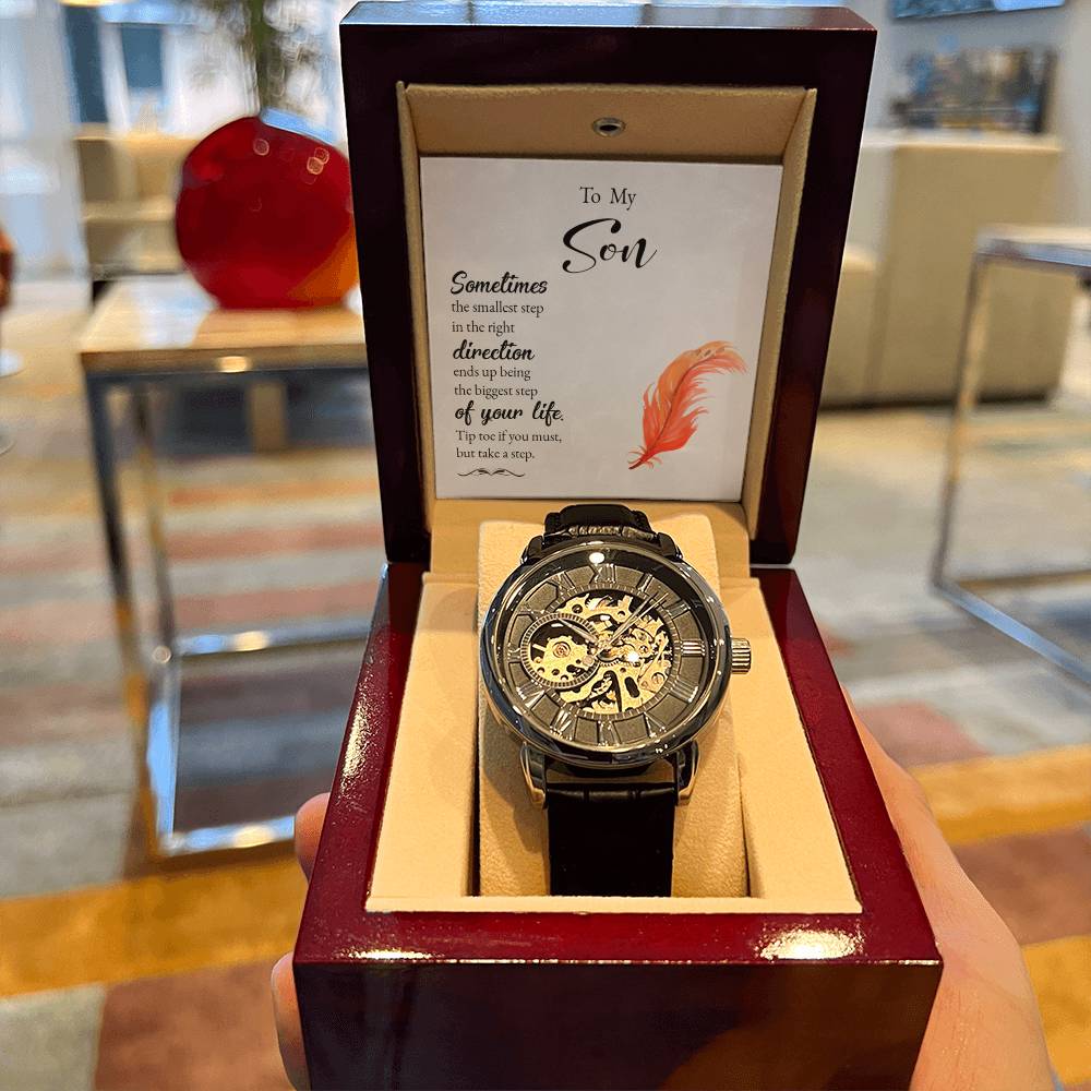 To My Son Openwork Watch