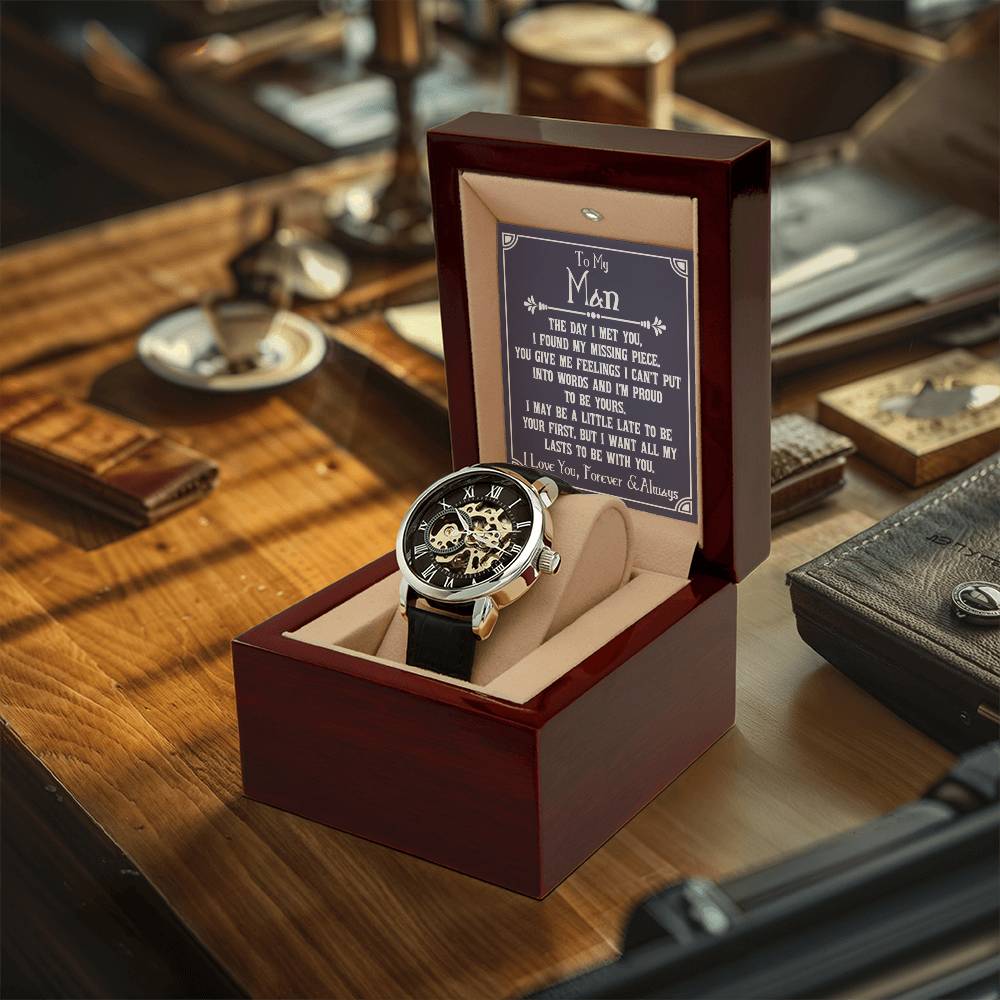 To My Man Men's Openwork Watch