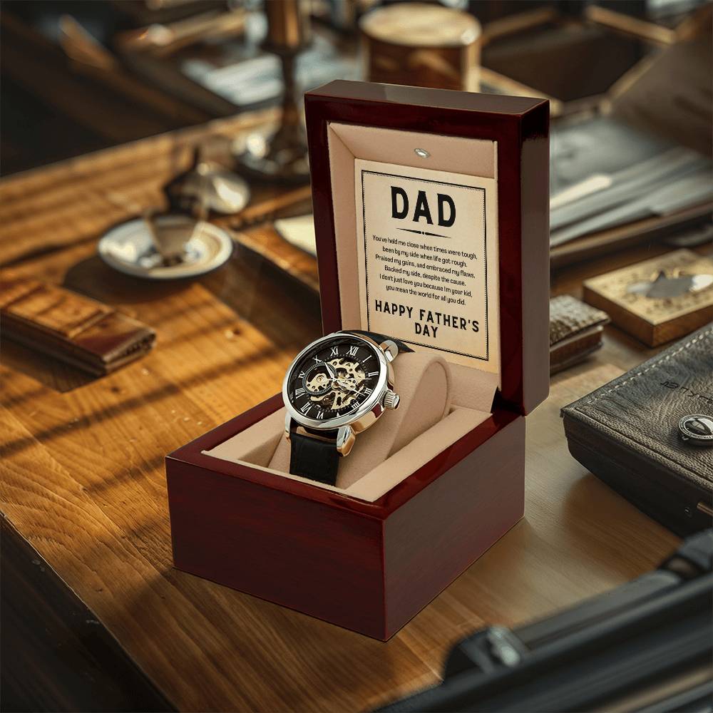 Happy Father's Day Gift Father Day Gift For Dad Openwork Watch
