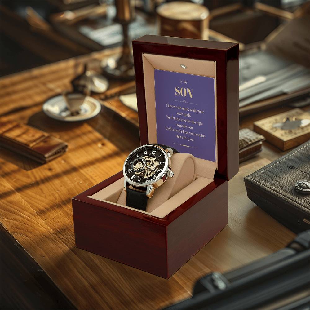 To My Son. Openwork Watches. To Son From Mom Or Dad