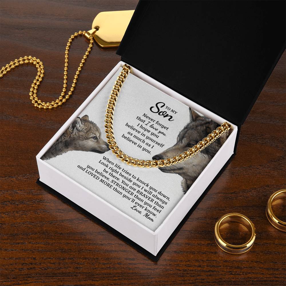 Perfect Gift For Special Son Cuban Link Chain