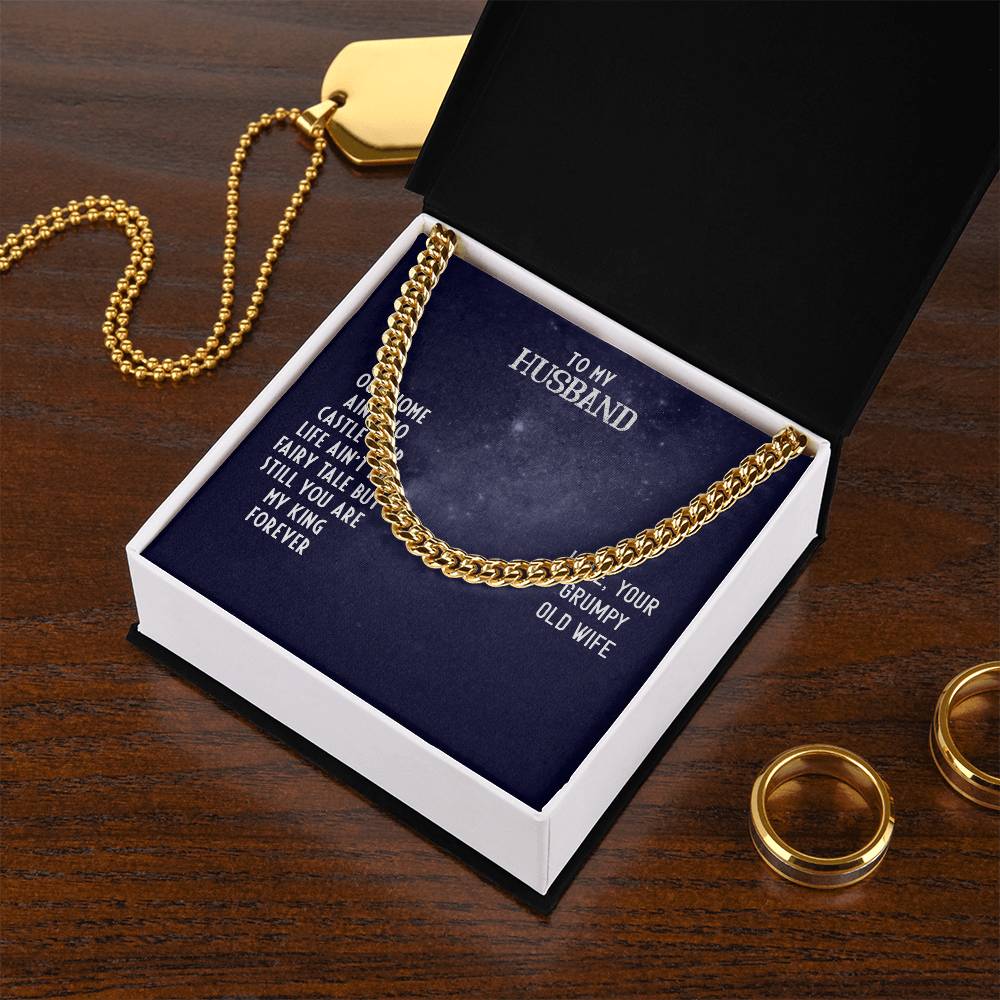 Cuban Link Chain For Husband. Chain Necklace Anniversary Gift For Husband Birthday Gift For Man Gift For Men Chain For