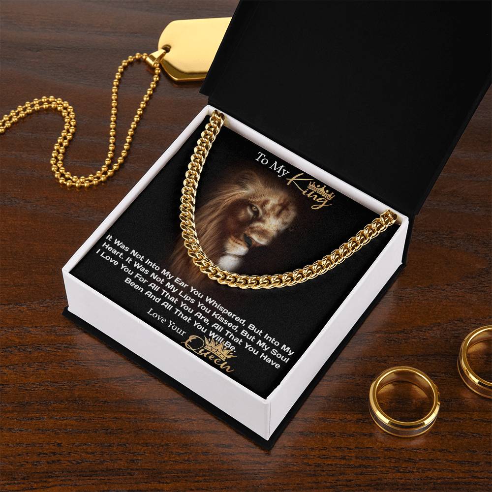 Love Of A King Cuban Link Chain