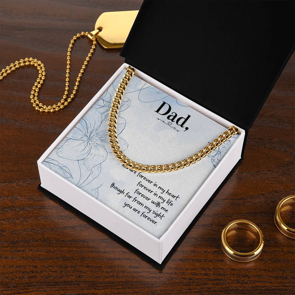 Love You Dad Cuban Link Chain