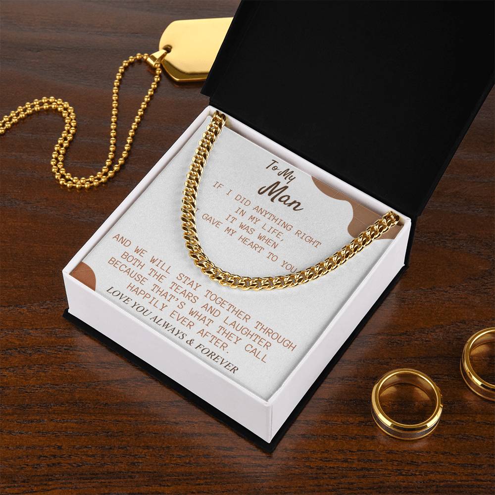 Perfect Gift For My Man Cuban Link Chain