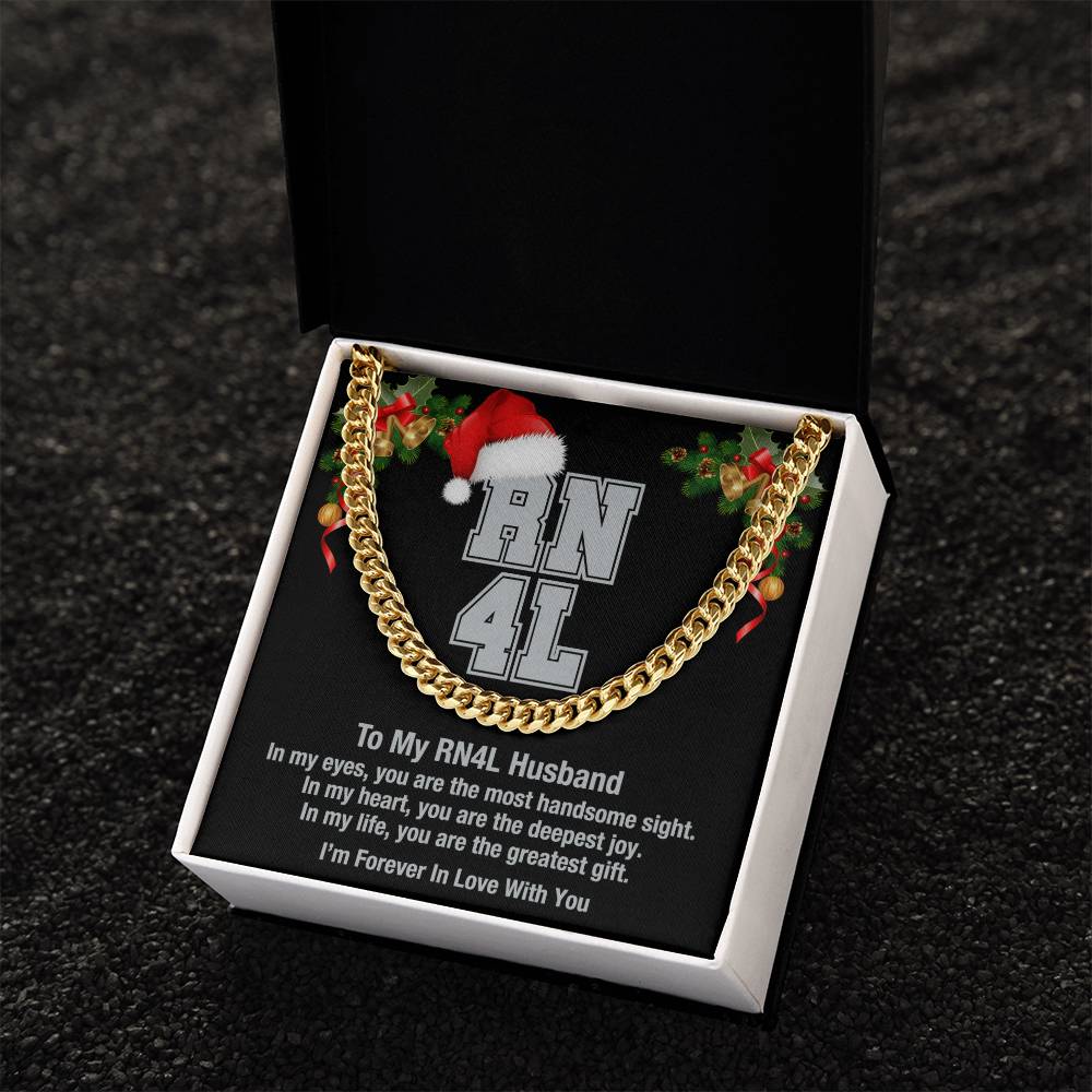 My Rn4l Husband Cuban Link Chain Necklace