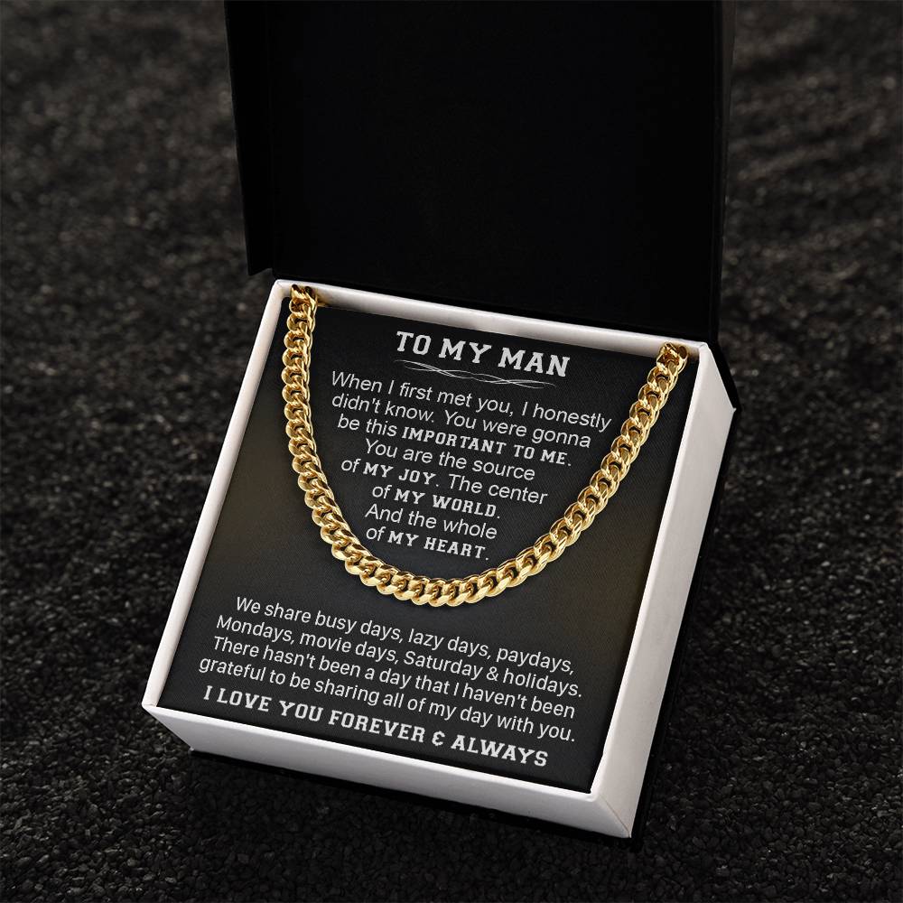 Gift For Your Man - Lazy Days - Cuban Link Cuban Link Chain