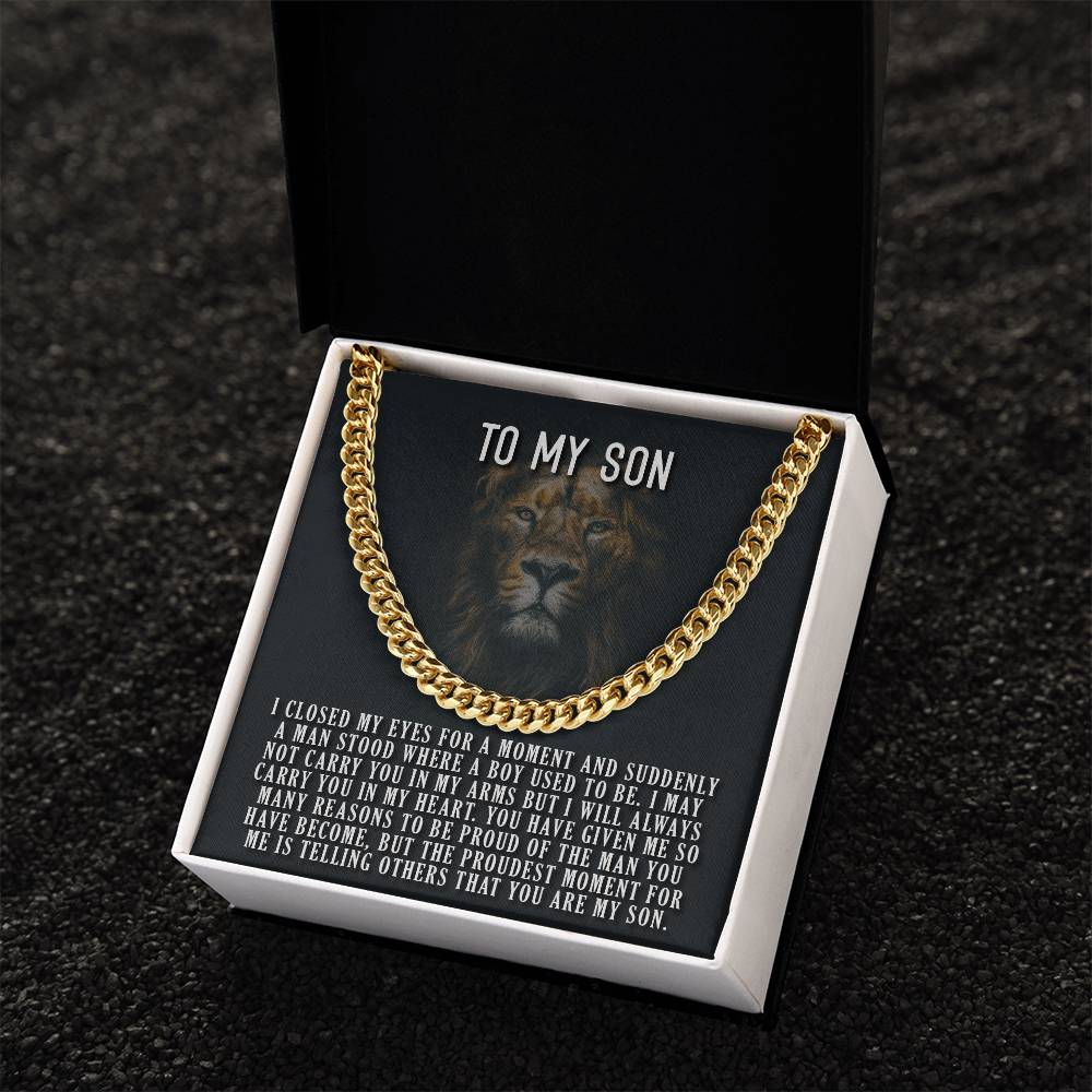 You Are My Son Cuban Link Chain