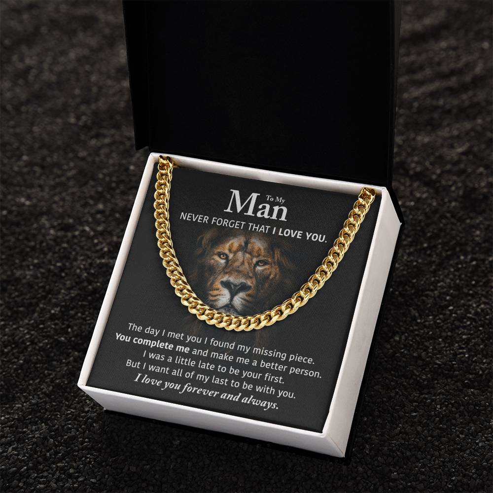 My Man - Perfect Gift Idea Cuban Link Chain