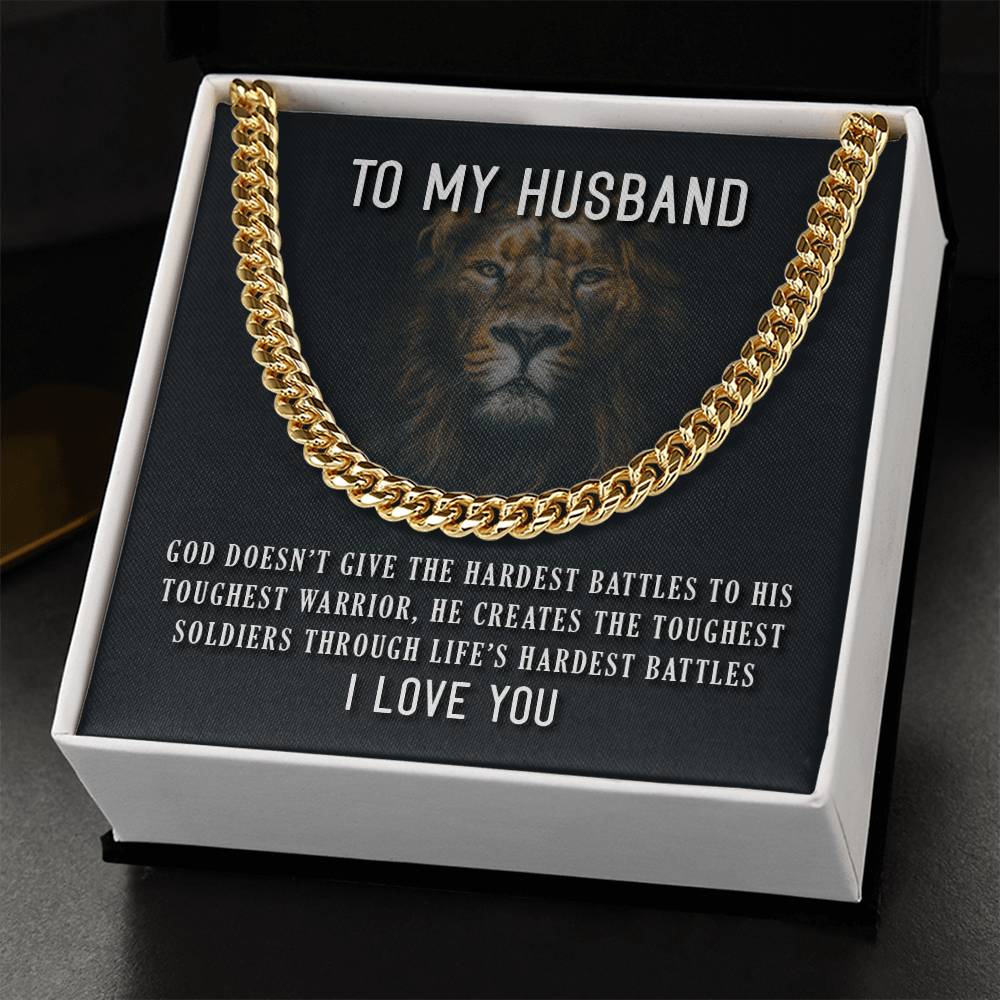 To My Husband ❤️ 🎁  Cuban Link Chain Necklace