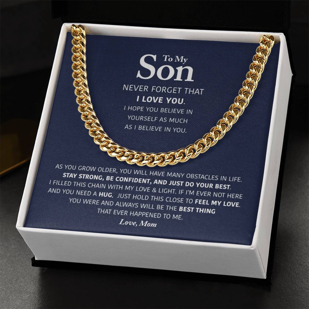 My Son - Be Confident - Cuban Link Chain