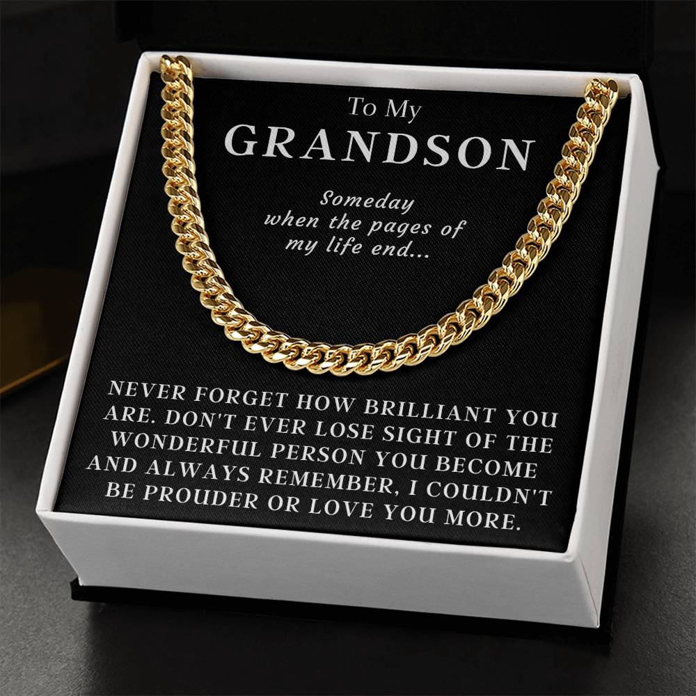 Happy Birthday Or Just To Say I Love You - Cuban Link Chain Necklace