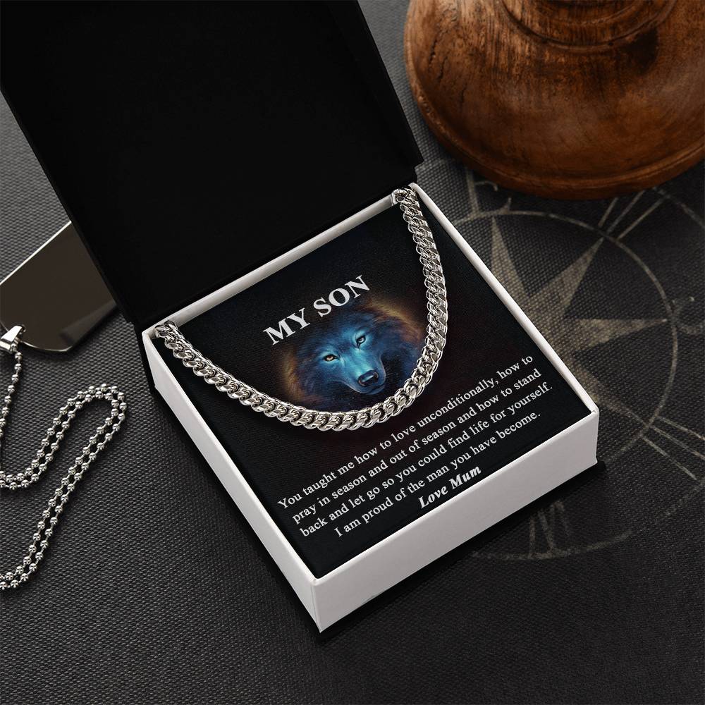 To My Son ●Cuban Link Chain ●Unconditional Love