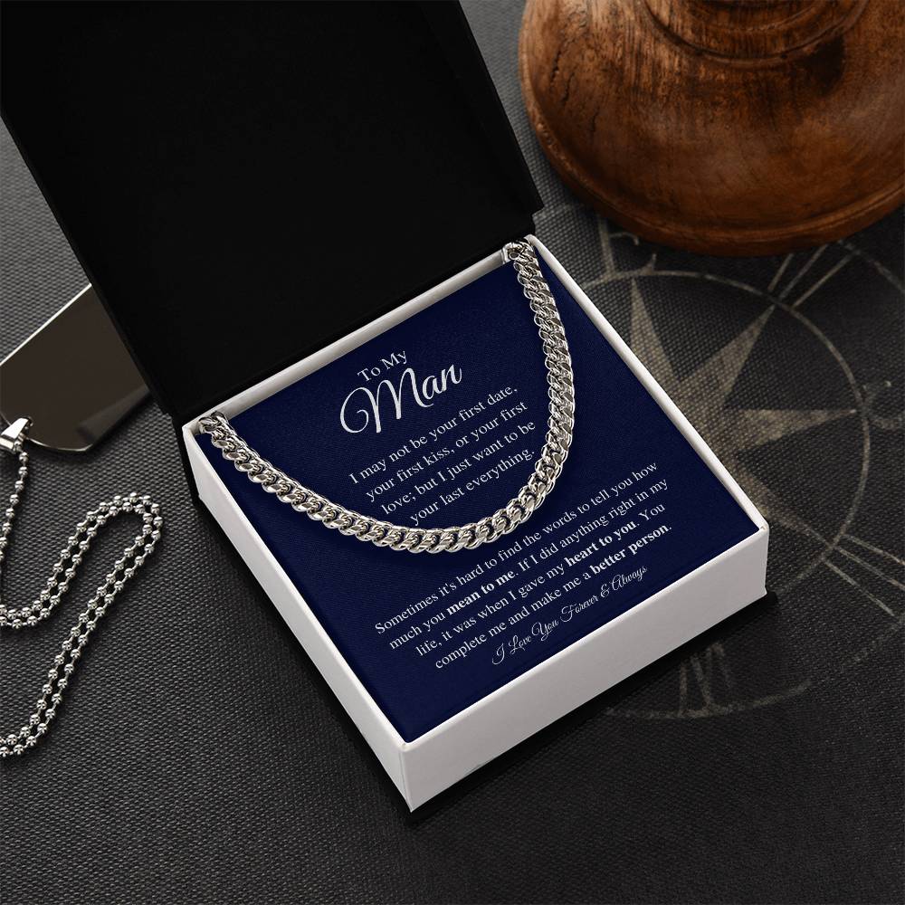 To My Man - Make Me Better - Chain Necklace Cuban Link Chain